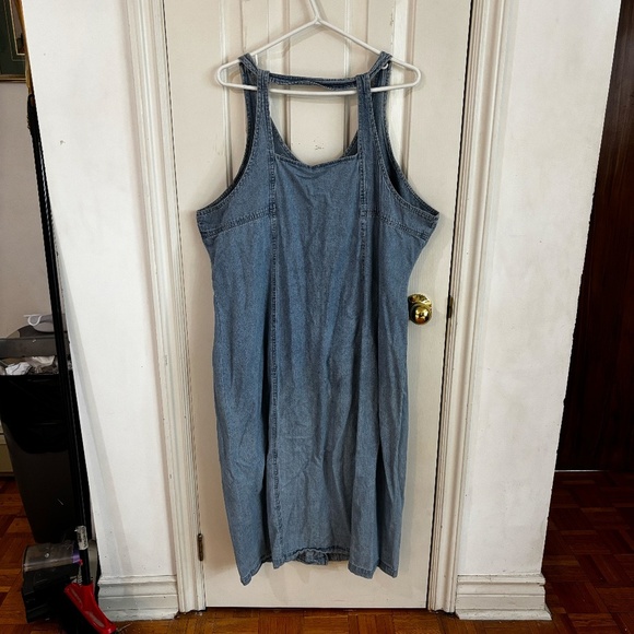 plus size denim dress vintage 90s - Picture 6 of 7